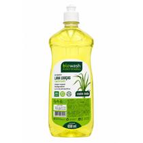 Detergente Lava Louças Biodegradável Concentrado Capim Limão 650ml Biowash