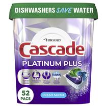 Detergente Lava-Louças Cascade Platinum Plus Fresh - 52 ActionPacs Detergente Lava-Louças Cascade Platinum Plus Fresh - 52 ActionPacs