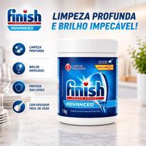 Detergente Lava Louças Finish Power Powder 1kg Alto Brilho Impecável Detergente Lava Louças Finish Power Powder 1kg Alto Brilho Impecável
