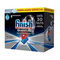 Detergente lava louças finish powerball quantum ultimate 30 unidades Detergente lava louças finish powerball quantum ultimate 30 unidades