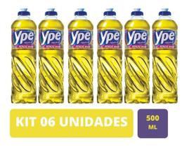 Detergente Lava Louças Ypê Neutro 500ml Com 6 Unidades