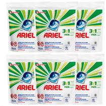 Detergente Lava Roupas Ariel 3em1 Pods - 16 Cápsulas - 6 Un