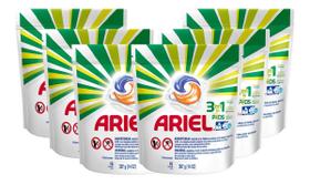 Detergente Lava Roupas Ariel 3em1 Pods - 16 Cápsulas - 6 Un