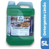 Detergente Limão Líquido Profissional Lava Louça - 5L - Brilho Xike