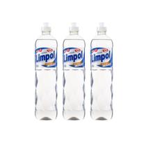 Detergente Limpol Cristal Com Glicerina 500ML KIT 3 Detergente Limpol Cristal Com Glicerina 500ML KIT 3