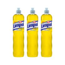 Detergente Limpol Neutro Líquido com 3 unidades 500ml