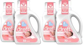 Detergente Líquido Dreft para Recém-Nascido, 32 Lavagens, Pacote com 4
