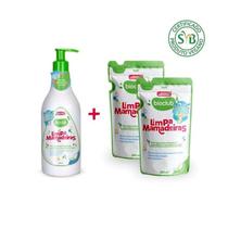 Detergente líquido para mamadeiras Orgânico Bioclub+2 Refis