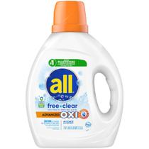 Detergente líquido para roupa all Free Clear OXI 2.15L 49 cargas