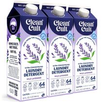 Detergente líquido para roupa Cleancult 192 carrega 2,8 L de lavanda selvagem