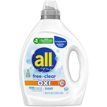 Detergente líquido para roupa totalmente gratuito Clear OXI 2X 2,37 L 90 cargas