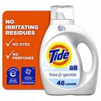 Detergente líquido para roupas Tide Free & Gentle,48 lavagens 1,86 L Detergente líquido para roupas Tide Free & Gentle,48 lavagens 1,86 L