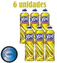 Detergente Líquido Ypê 500ml Neutro - Kit Com 6 Unidades - Ype