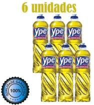 Detergente Líquido Ypê 500Ml Neutro - Kit Com 6 Unidades