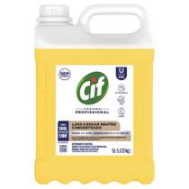 Detergente Neutro Líquido Concentrado Cif Profissional 5 Litros