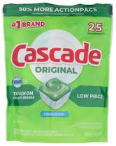 Detergente para Lava-louças Cascade ActionPacs Aroma Fresco 25 unidades