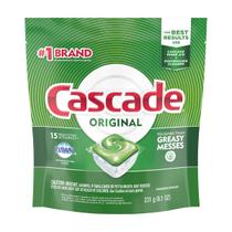 Detergente para Lava-Louças Cascade Original Sabor Fresco 15 unidades