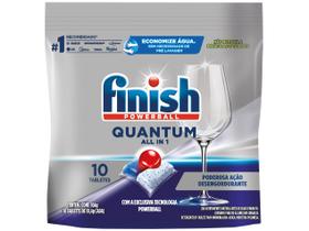 Detergente para Lava Louças em Tabletes Finish Quantum All in 1 com 10 Unidades