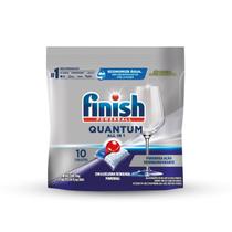 Detergente para Lava Louças em Tabletes Finish Quantum All in 1 com 10 Unidades