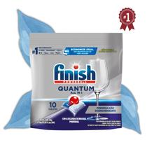 Detergente para Lava Louças em Tabletes Finish Quantum All in 1 com 10 Unidades Detergente para Lava Louças em Tabletes Finish Quantum All in 1 com 10 Unidades