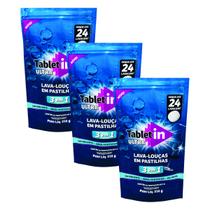 Detergente para lava-louças Tabletin - 3 Packs 24 pastilhas