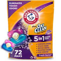 Detergente Para Ropa Arm & Hammer Plus OxiClean 72 Paquetes Detergente Para Ropa Arm & Hammer Plus OxiClean 72 Paquetes