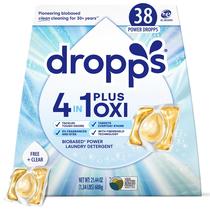 Detergente para ropa Dropps 4 en 1 Plus Oxi 38 cápsulas sin aroma