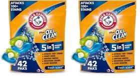 Detergente para roupa Arm & Hammer Plus OxiClean 5 em 1, 42 pacotes