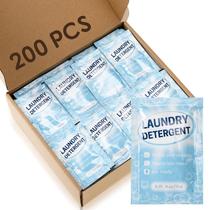 Detergente para roupa de viagem Leelosp, 200 unidades, pacotes individuais