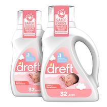 Detergente para roupa Dreft Newborn Baby 32 cargas, pacote com 2 Detergente para roupa Dreft Newborn Baby 32 cargas, pacote com 2