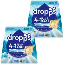 Detergente para roupa em cápsulas Dropps 4 em 1 Plus Oxi 76 unidades