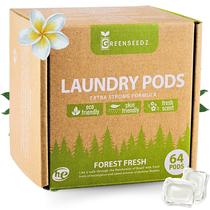 Detergente para roupa em cápsulas Greenseedz 64 unidades com aroma fresco Detergente para roupa em cápsulas Greenseedz 64 unidades com aroma fresco