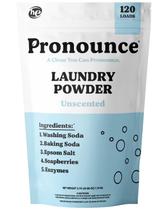 Detergente para roupa em pó Pronounce Earth-Derived 120 Loads