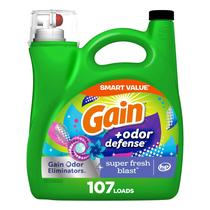 Detergente para roupa Gain + Odor Defense Super Fresh 4.5L 107 cargas