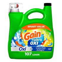 Detergente para roupa Gain Ultra Oxi 2 em 1 Waterfall 4,5 L 107 cargas