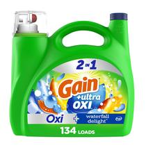 Detergente para roupa Gain Ultra Oxi Waterfall Delight 5.02L 134 cargas