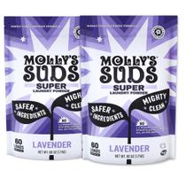 Detergente para roupa Molly's Suds Super Powder 120 Loads, pacote com 2