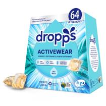 Detergente para roupa Pods Dropps Activewear Biobased 64 comprimidos