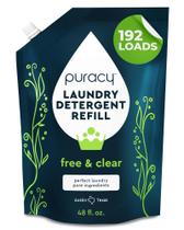 Detergente para roupa Puracy, alimentado por enzimas, 1,42 L, 192 cargas