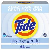 Detergente para roupa Tide Clean and Gentle Powder 2.28L 68 cargas