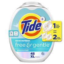 Detergente para roupa Tide PODS Free and Gentle 45 pacotes