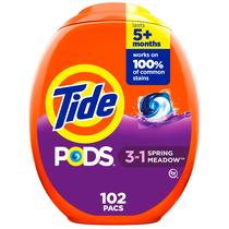 Detergente para roupa Tide PODS, removedor de manchas 3 em 1, 102 pacotes