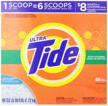 Detergente para roupa Tide Powder Mountain Spring 2.8L 68 cargas