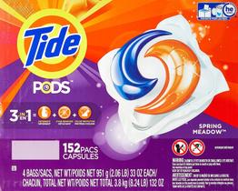 Detergente para roupa Tide Spring Meadow Pods (152 unidades)
