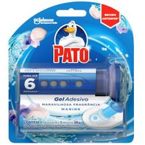 Detergente Sanitário Pato Gel Adesivo com Aplicador Marine 38g