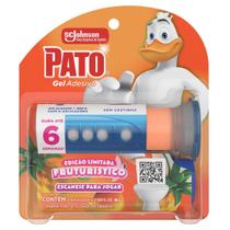 Detergente Sanitário Pato Gel Adesivo Fruturístico com Aplicador e Refil 6 Discos