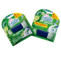Detergente Sanitários COM APLICADOR + REFIL Gel Adesivo 38g Novo Frescor Dura até 6 Semanas Kit:Citrus