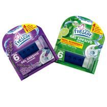 Detergente Sanitários COM APLICADOR + REFIL Gel Adesivo 38g Novo Frescor Dura até 6 Semanas