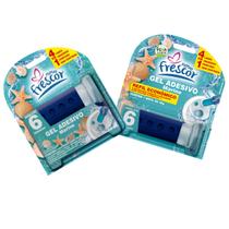 Detergente Sanitários COM APLICADOR + REFIL Gel Adesivo 38g Novo Frescor Dura até 6 Semanas