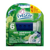Detergente Sanitários Gel Adesivo 38g Com Aplicador Novo Frescor Dura até 6 Semanas Com Função 4 Em 1